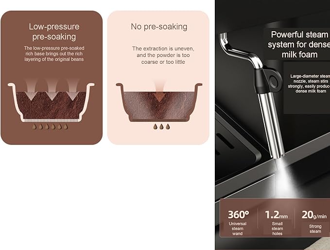 Cafe Premier Series All-in-One Coffee Machine, Espresso, Cold Brew, Grinder, Frother, Silver, Refurbished