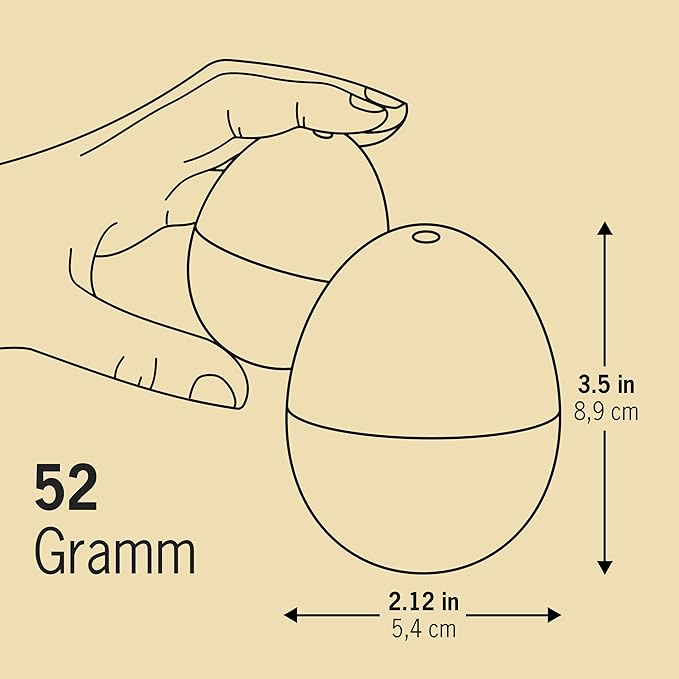 50s BeepEgg β Egg Timer for Boiling Eggs β Musical Egg Cooker for Soft, Medium, Hard Boiled Eggs β Food Safe β Singing Floating Egg Timer β Egg Cooker for 3 Levels of Doneness - Brainstream