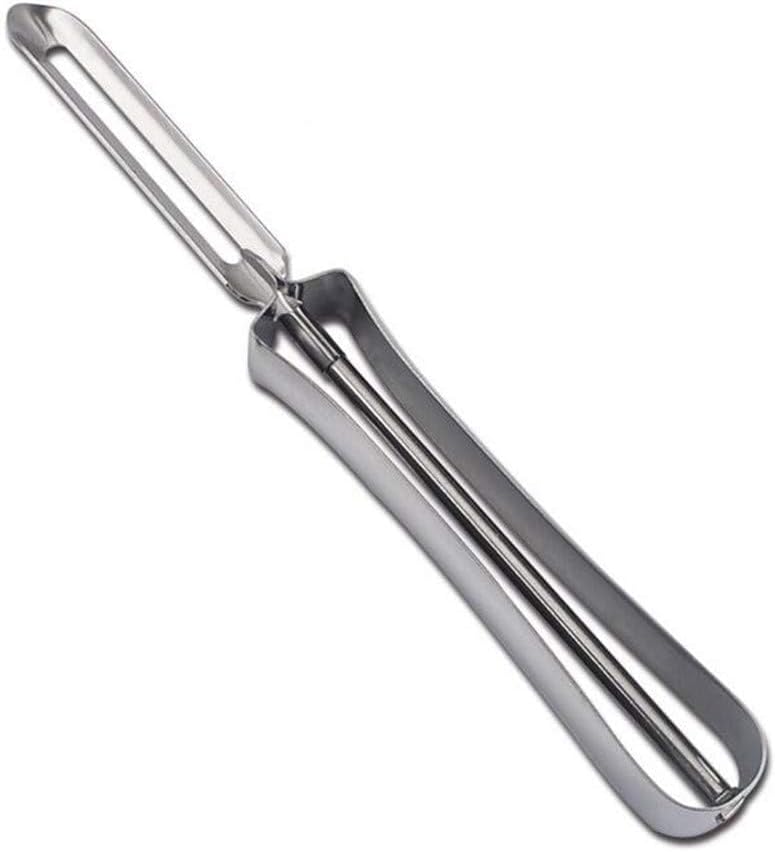 Aniso Kitchen vegetable peeler Stainless steel rotary peeler for vegetable and carrot fruit，with ergonomic safety and control handle-Dishwasher Safety