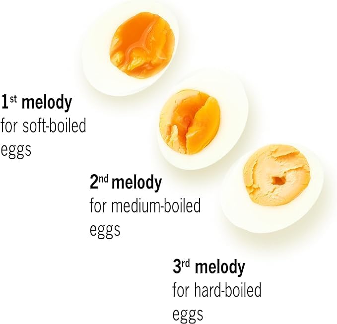 90s BeepEgg – Egg Timer for Boiling Eggs – Musical Egg Cooker for Soft, Medium, Hard Boiled Eggs – Food Safe – Singing Floating Egg Timer – Egg Cooker for 3 Levels of Doneness - Brainstream