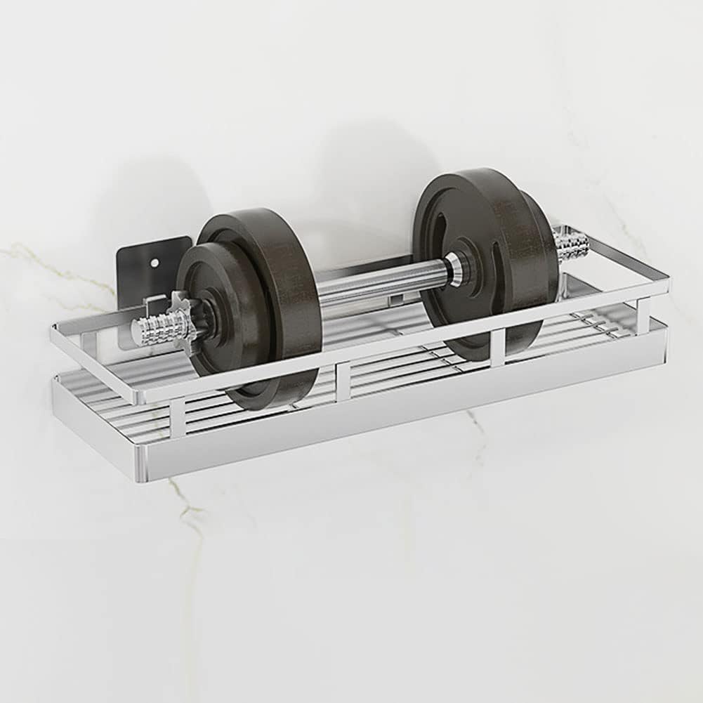 2PCS Kitchen Spice Rack, SUS304 Stainless steel Wall Mount Storage Rack, Seasoning Container, 19.7Inch Spice Organizer, Kitchen Seasoning Hanging Rack, Bathroom Shelf for Storing Toiletries