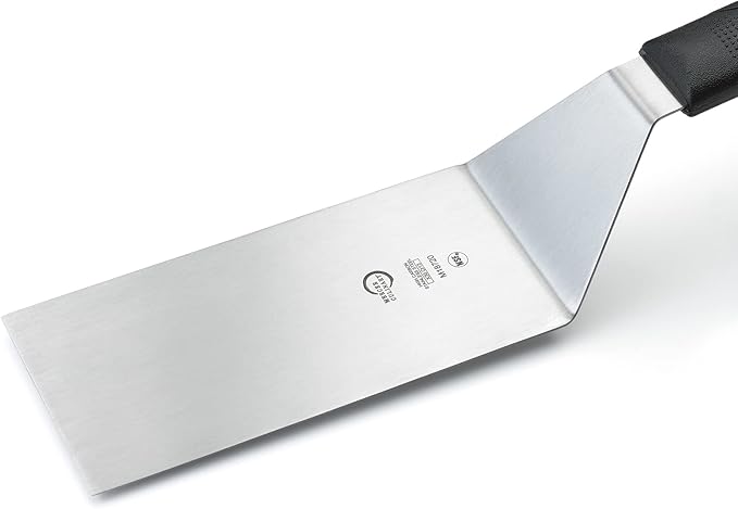Mercer Culinary Millennia Turner/Spatula, 6 Inch x 3 Inch Blade, Black Handle