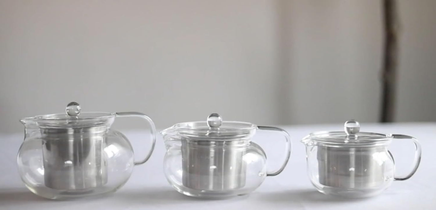 Teabloom Kyoto 2-in-1 Tea Kettle and Tea Maker – Glass Teapot with Removable Loose Tea Infuser – Tea Connoisseur's Choice