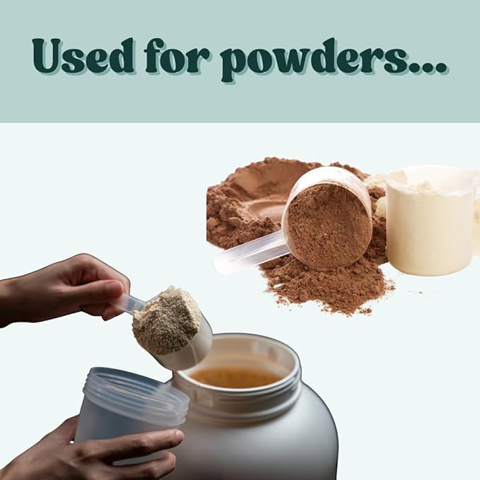 25 mL (5 Teaspoon) Long Handle Scoop for Measuring Coffee, Pet Food, Grains, Protein, Spices and Other Dry Goods (Pack of 10)