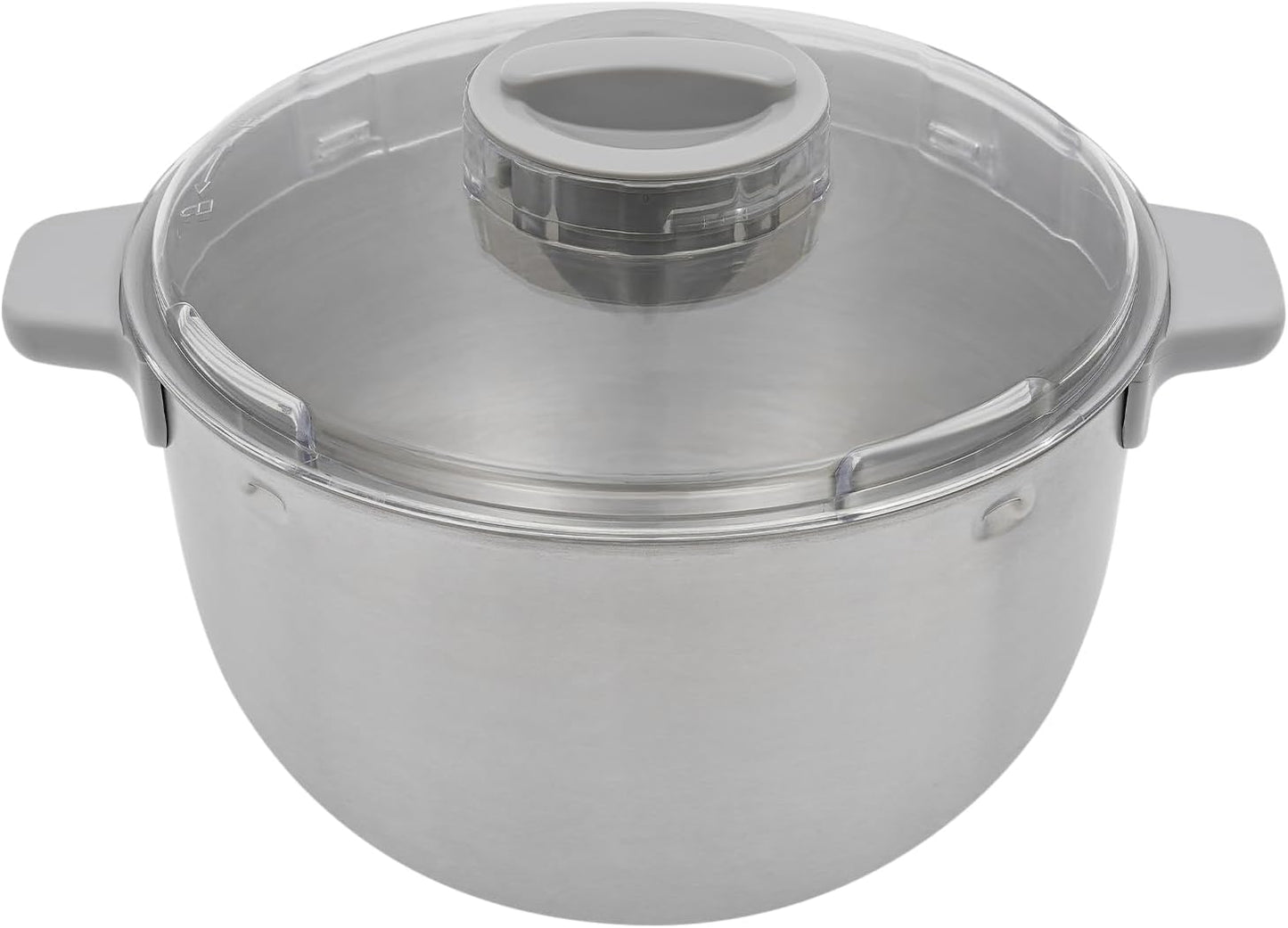 Electric Dough Maker with Ferment Function, 5L/ 4.5Qt 200W 304 Stainless Steel Dough Mixer Machine, Commercial Bread Mixer for Roti Bread Pizza Baking Dumpling Dough & Sourdough(Silver)