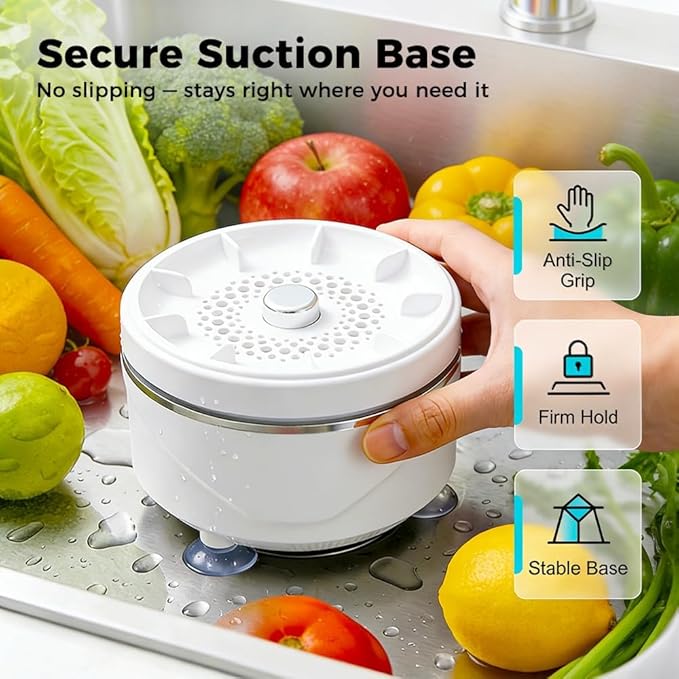 Fruit and Vegetable Washing Machine, 2026 New Fruit Cleaner Device Waterproof Fruit and Vegetable Purifier Clean Produce with Titanium Electrolysis Purification for Home Kitchen (2)