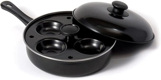 Fox Run Egg Pan, Non-stick Egg Poacher and Fry Pan Set With Lid