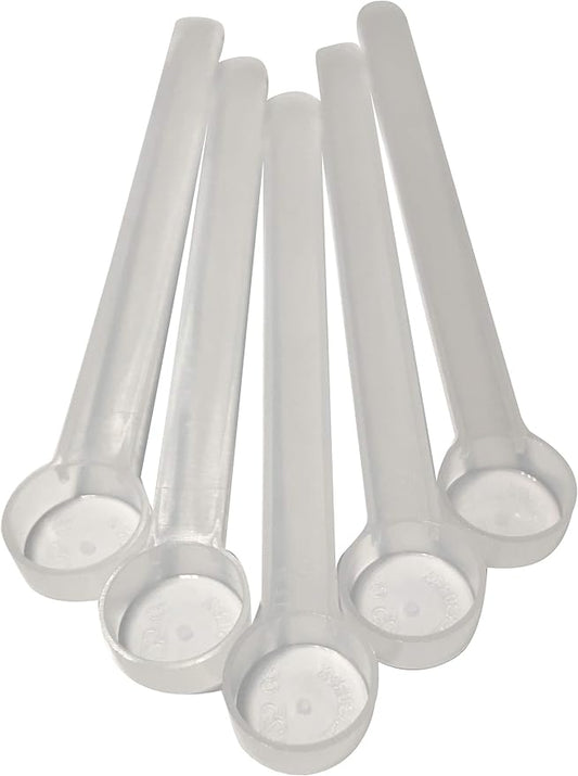 1/4 Teaspoon (1.25 mL) Long Handle Scoop for Measuring Coffee, Pet Food, Grains, Protein, Spices and Other Dry Goods (Pack of 5)