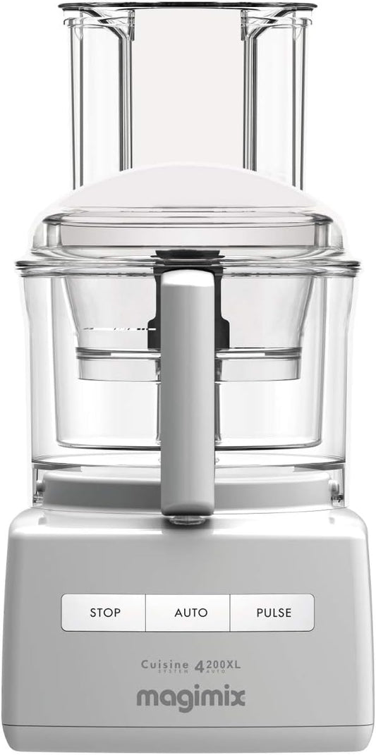Magimix Compact 4200 XL White 950 Watt Food Processor with Recipe Book