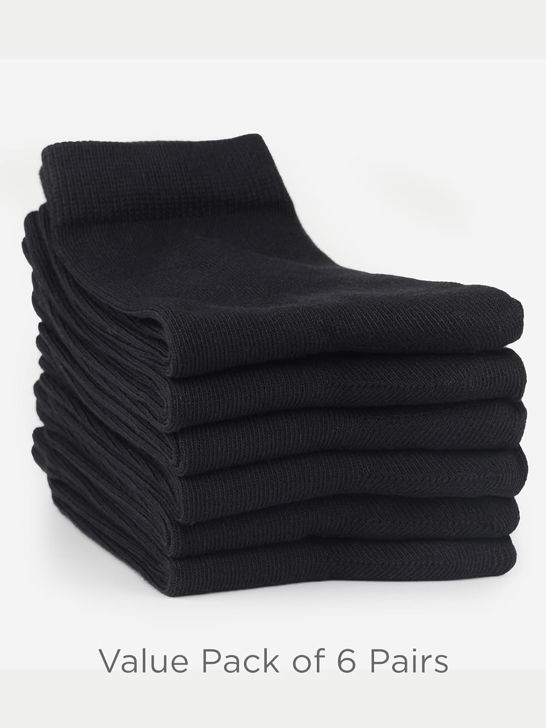 COTTON DAY Unisex Little Kids Youth Boys Girls Soft Cotton Crew Dress Socks Seamless Toe Black White Gray Navy 6 Pack