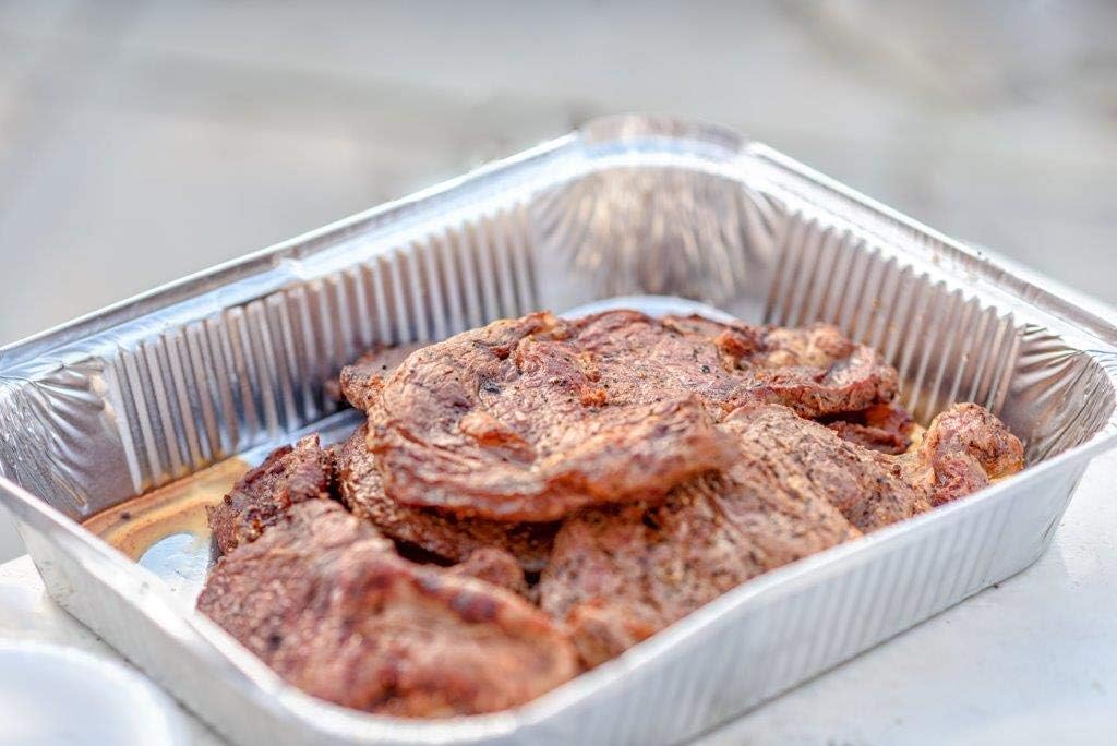 Aluminum Deep Foil Pans Full Size, Large Disposable Roasting & Baking Pan, 21"x13" (20 Pack) Extra Heavy Duty Chafing Trays for Hotels, Restaurants, Caterers, Steam Table, Buffets & Bakeware