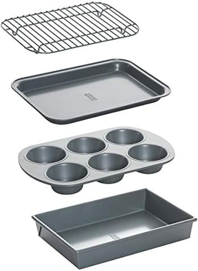 Chicago Metallic Professional 4-Piece Non-Stick Toaster Oven Set