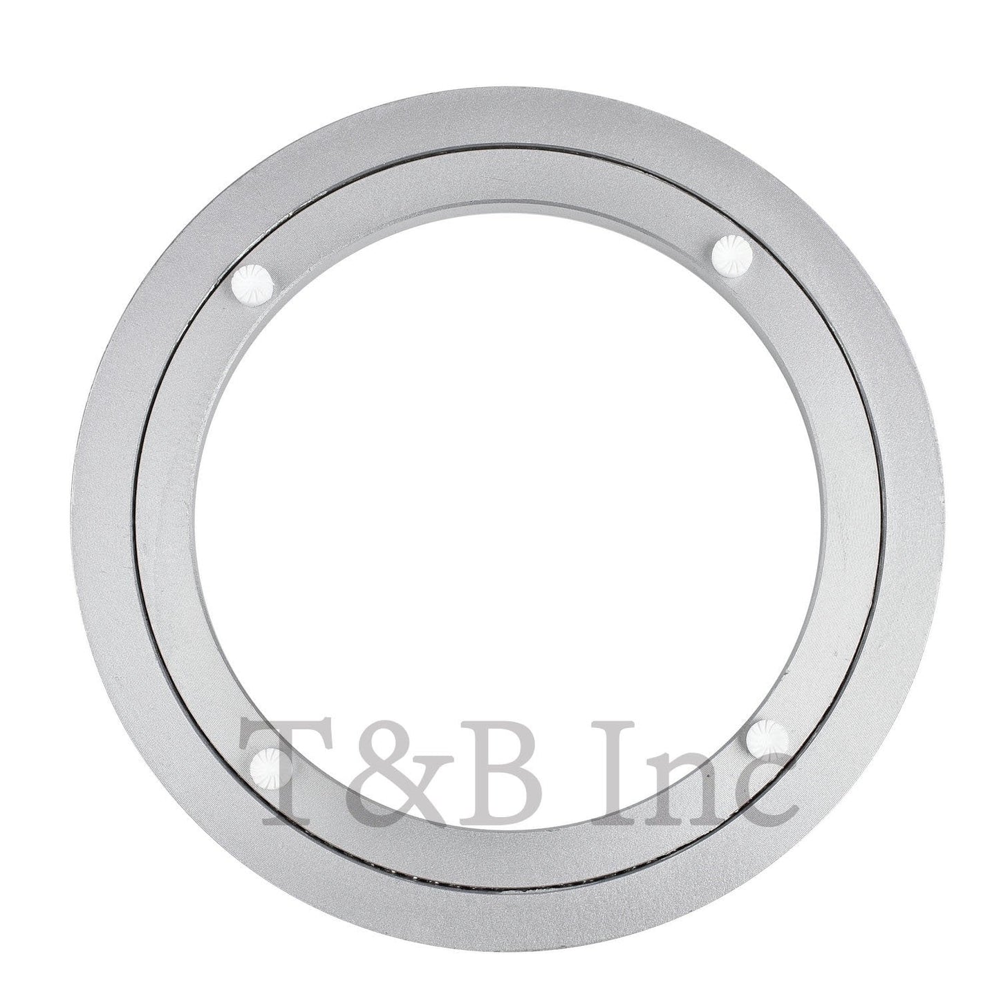 TamBee Aluminum Lazy Susan Heavy Duty Metal Rotating Hardware Turntable Bearing Ring Lazy Susan Base Only (8-Inch Heavy Duty)