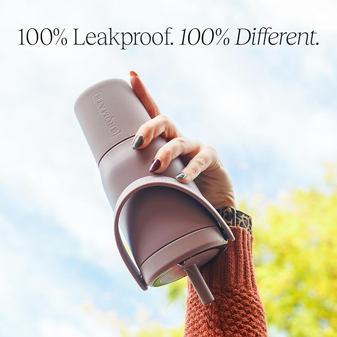 BrüMate Resa 25oz 100% Leakproof Travel Tumbler w/Handle & Straw | Flexible SoftSip Straw | Silicone Sleeve for Durability | Stainless Steel | Cup Holder & Travel Friendly Water Bottle (Rose Taupe)