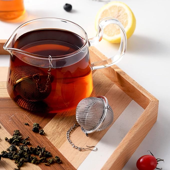 3PCS Premium Tea Infusers, Loose Leaf Tea, Upgraded Tea Strainers and Tea Balls for Flavoring Herbal Spices and Seasonings