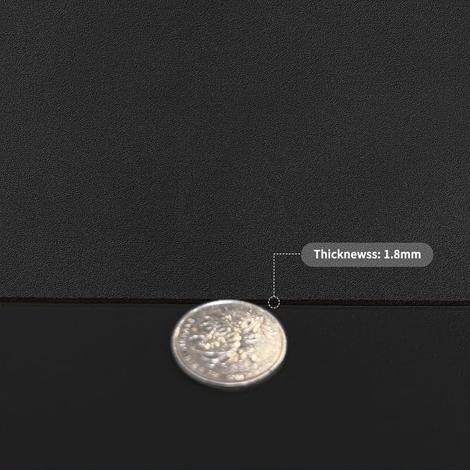 Dresser Topper - 12x74 Inch Waterproof Easy to Clean Can Conceal Flaws Protector The Table Top from Scratches Used for Coffee Table Dresser(Black+Black 12x74)
