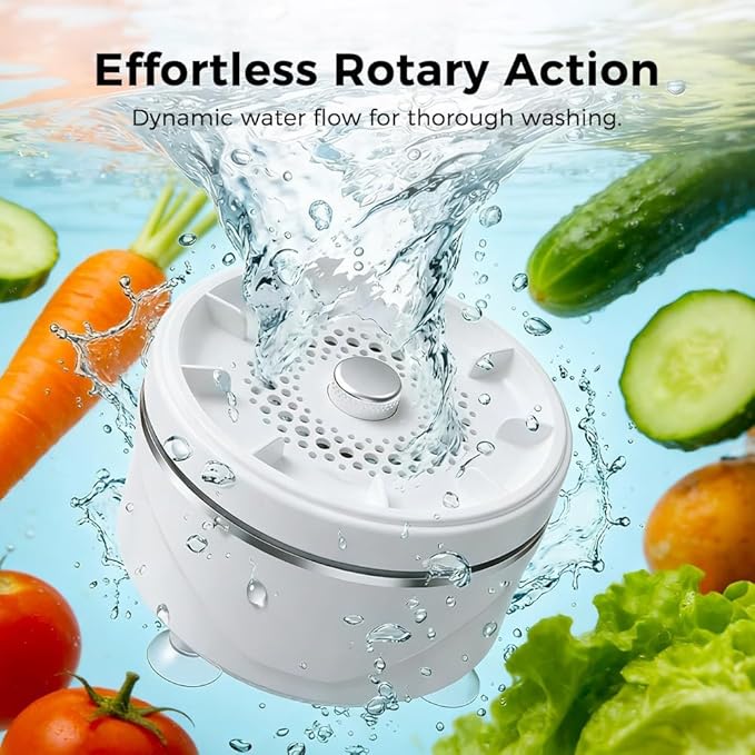 Fruit and Vegetable Washing Machine, 2026 New Fruit Cleaner Device Waterproof Fruit and Vegetable Purifier Clean Produce with Titanium Electrolysis Purification for Home Kitchen (2)