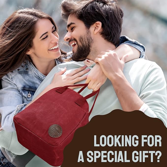 ASEBBO Insulated Lunch Bag for Women & Men (Passion Red)