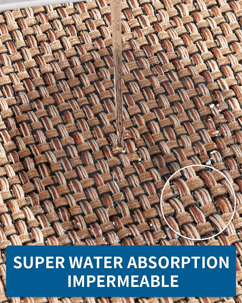 Kitchen Rugs and Mats Non Skid Washable, Absorbent Runner Rugs for Kitchen, Front of Sink, Kitchen Mats for Floor (Beige, 16"x24")