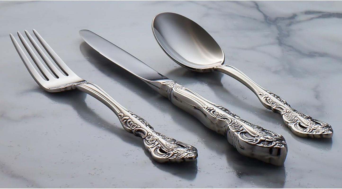 Oneida 2765004C Michelangelo Fine Flatware Dinner Spoons, Set Of 4