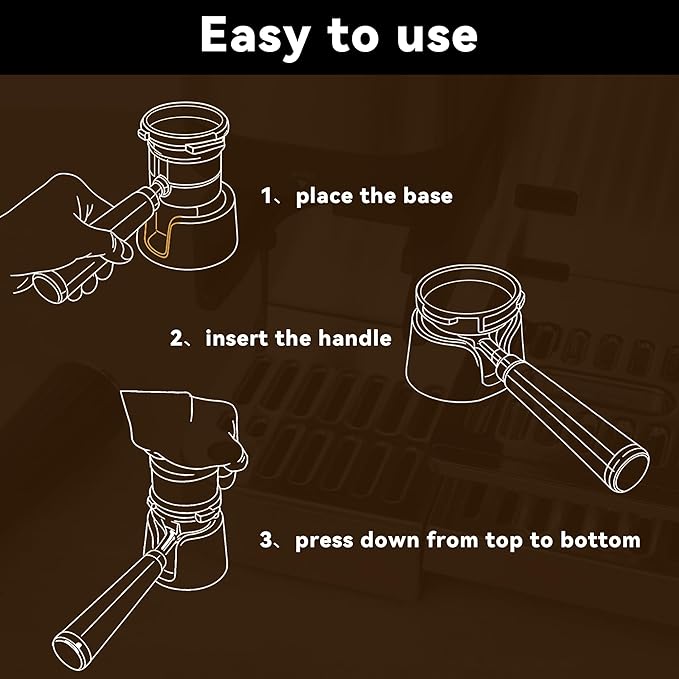 Portafilter Holder Compatible With Ninja Espresso Machine, Espresso Tamping Station for Ninja Luxe Cafe ES601 ES701