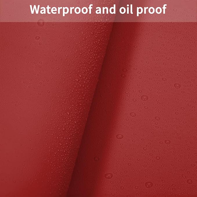 Leather Table Pad,1.8mm Thick,40x78 Inch,Dining Table Pad,Table Pads for Dining Room Table Rectangular,Table Protector for Dining Room Table,Dining Table Cover(Black+Wine Red,40x78)