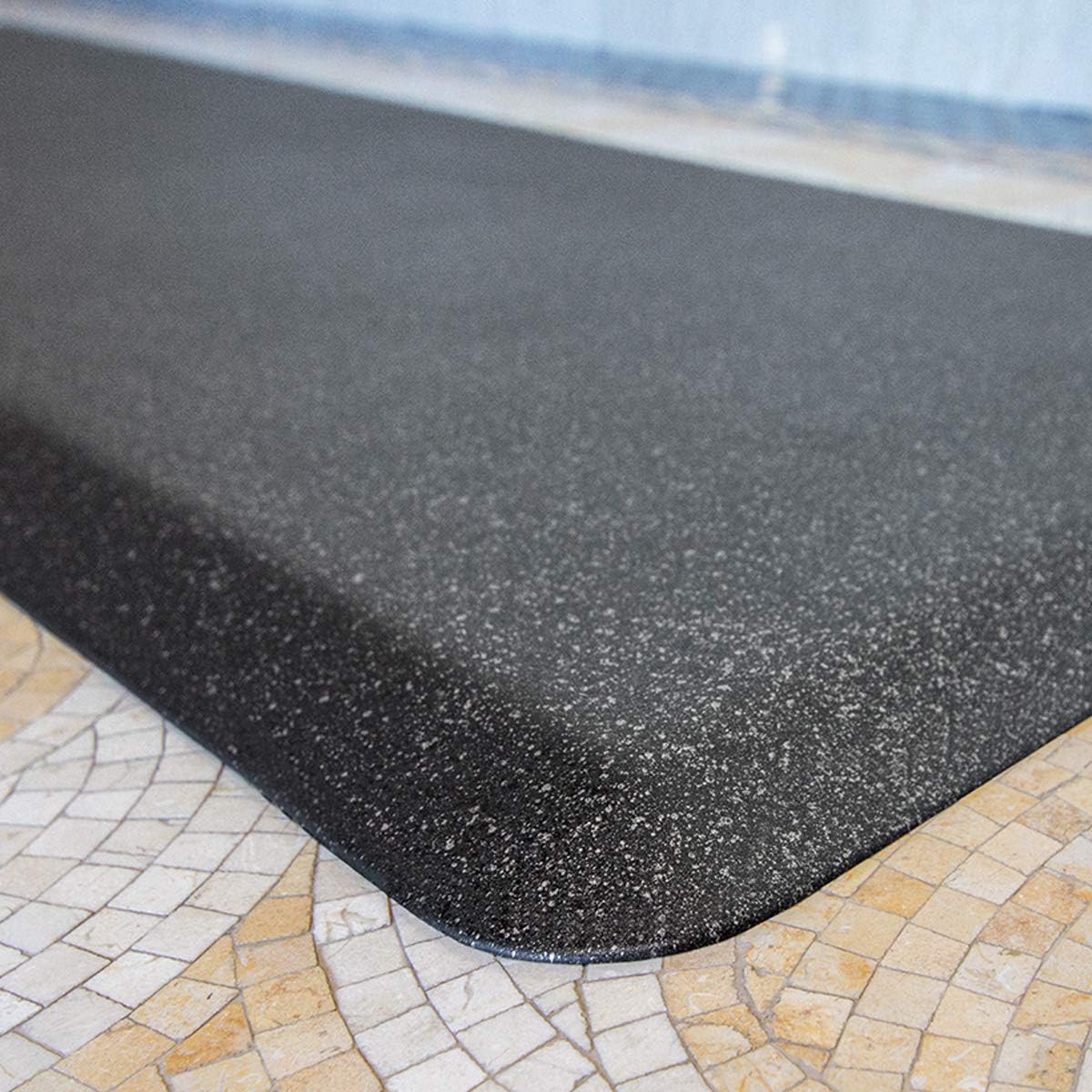 WellnessMats Granite Collection Anti-Fatigue Floor Mat, Polyurethane – Ergonomic Support Pad for Home, Kitchen, Garage, Office Standing Desk – Water Resistant - Made in USA