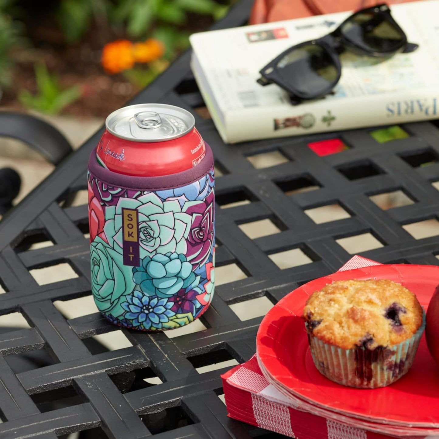 Sok It CanSok Sleeve for Beer & Soda Insulated Neoprene Cover (Blue Ridge, 16oz Can Sleeve)