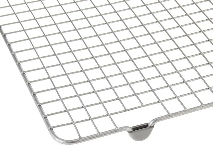 Nordic Ware - 43172AMZM Nordic Ware Half Sheet with Oven Safe Nonstick Grid, 2 Piece Set, Natural
