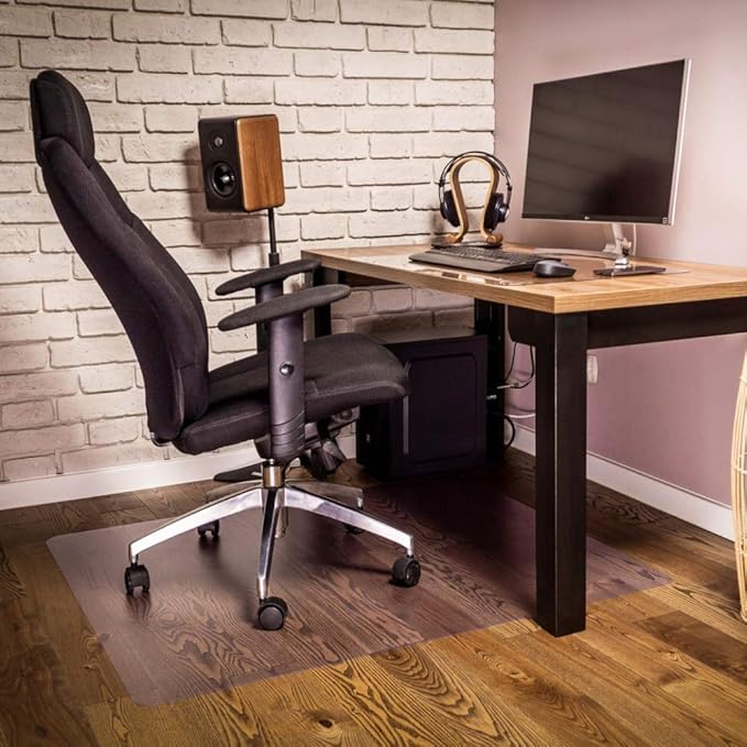 NECAUX Custom 18 x 43.4 Inch Frosted Desk Cover Protector, 1.5mm Thick Plastic Desk Pad, Desk Protector, Desk Mat on top of Desk, Table Cover Protector for Coffee Table, Sofa Table, Media Stand