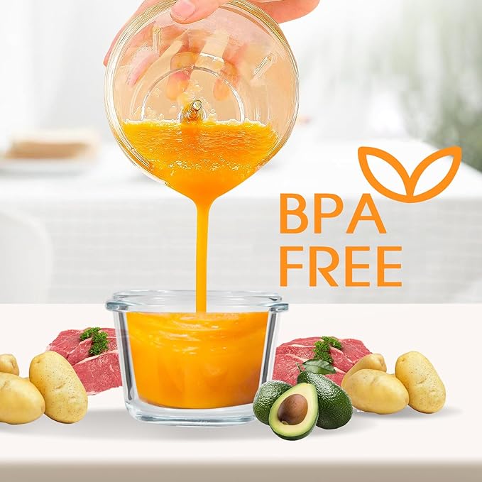 Baby Food Maker & Food Processor, Upgraded 14-in-1 Baby Food Blender, Puree Maker, Puree Grinder for Fruit, Veggies, Meat, Baby Feeding Essentials, Shower Gifts Set