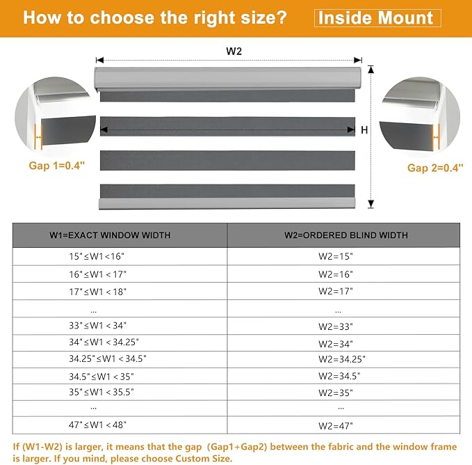 Persilux Cordless Zebra Blinds for Windows Free-Stop Window Blinds (30" W X 72" H, Grey) Dual Layer Light Control for Day and Night, Light Filtering Sheer Shades for Home, Easy to Install
