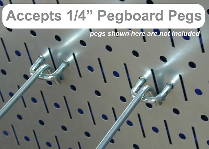 Wall Control Kitchen Pegboard Organizer Pots and Pans Pegboard Pack Storage and Organization Kit with Black Wall Board and Red Accessories