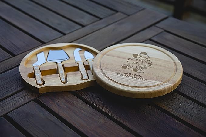 PICNIC TIME NFL unisex-adult NFL Mickey Circo Cheese Cutting Board & Tools Set
