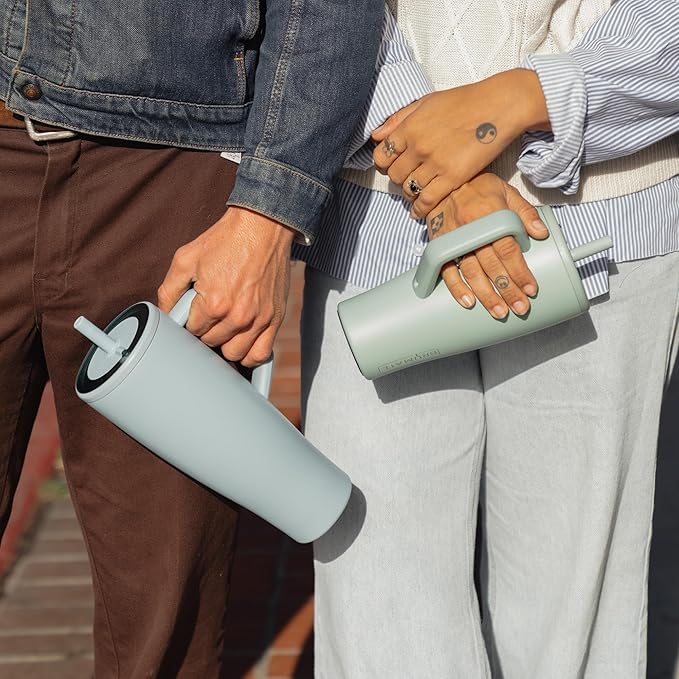 BrüMate Era 40 oz Tumbler with Handle and Straw | 100% Leakproof Insulated Water Bottle Tumbler with Lid and Flexible SoftSip Straw | Made of Stainless Steel | Cup Holder Friendly | 40oz (Mocha)