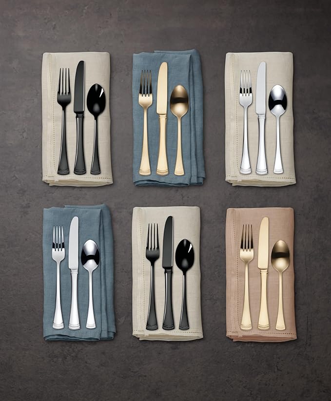 Lenox Portola, 3.40 LB, 20-Piece Flatware Set, Gold