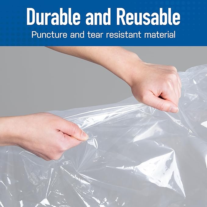 Spacesaver 3 Pack Jumbo Vacuum Storage Bags - 40" x 30 Heavy Duty Blanket Storage Bag with Pump - Space Saver for Clothes, Comforters, and Bedding - Compression Bags to Store Blankets for Travel