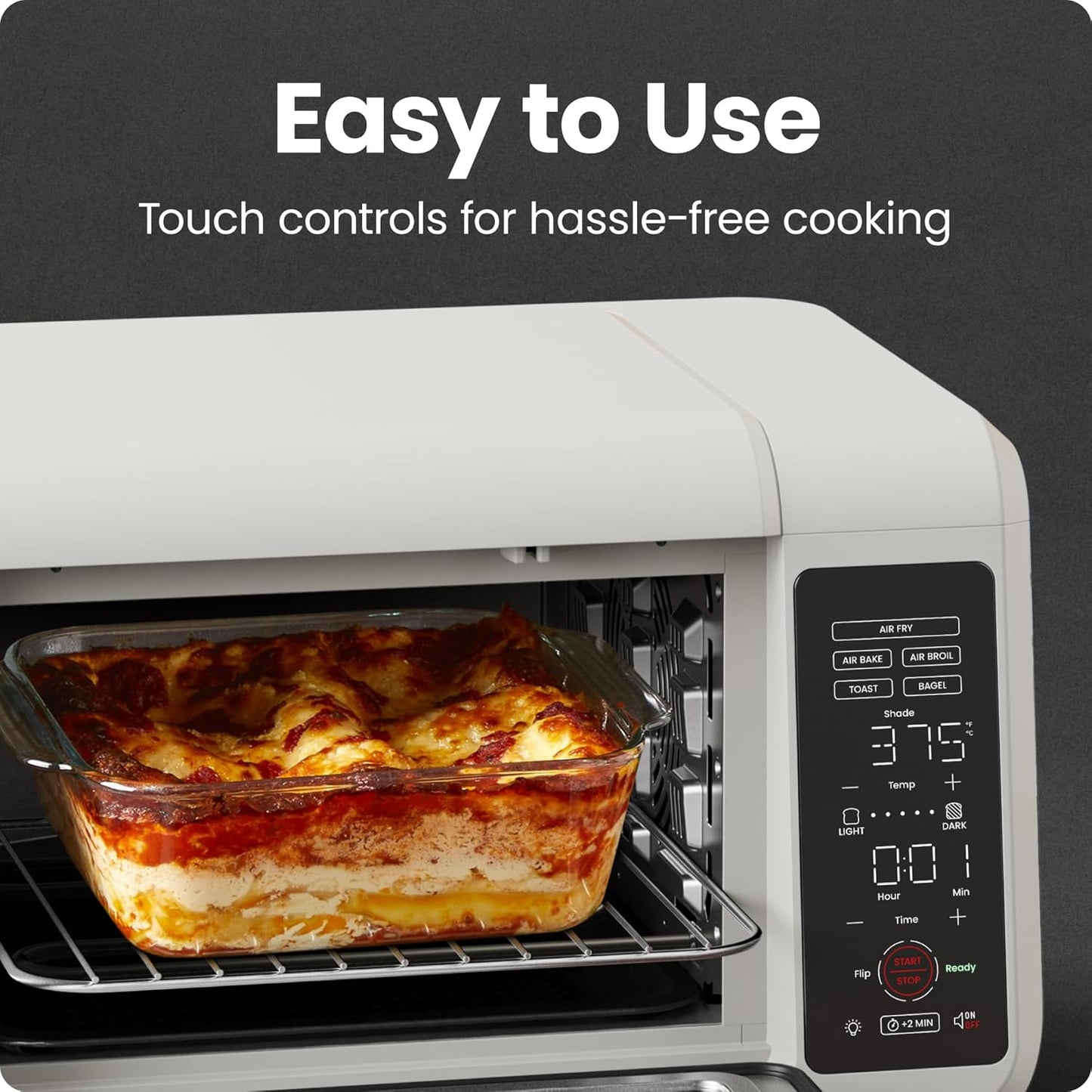 Chefman Air Fryer Toaster Oven Combo, 15 Qt. Countertop Oven for Quick & Healthy Meals, Bake, Broil, Air Fry, Toast, and Bagel Functions, 450°F Max Temp, 4 Slice Toaster Oven Air Fryer Combo – White