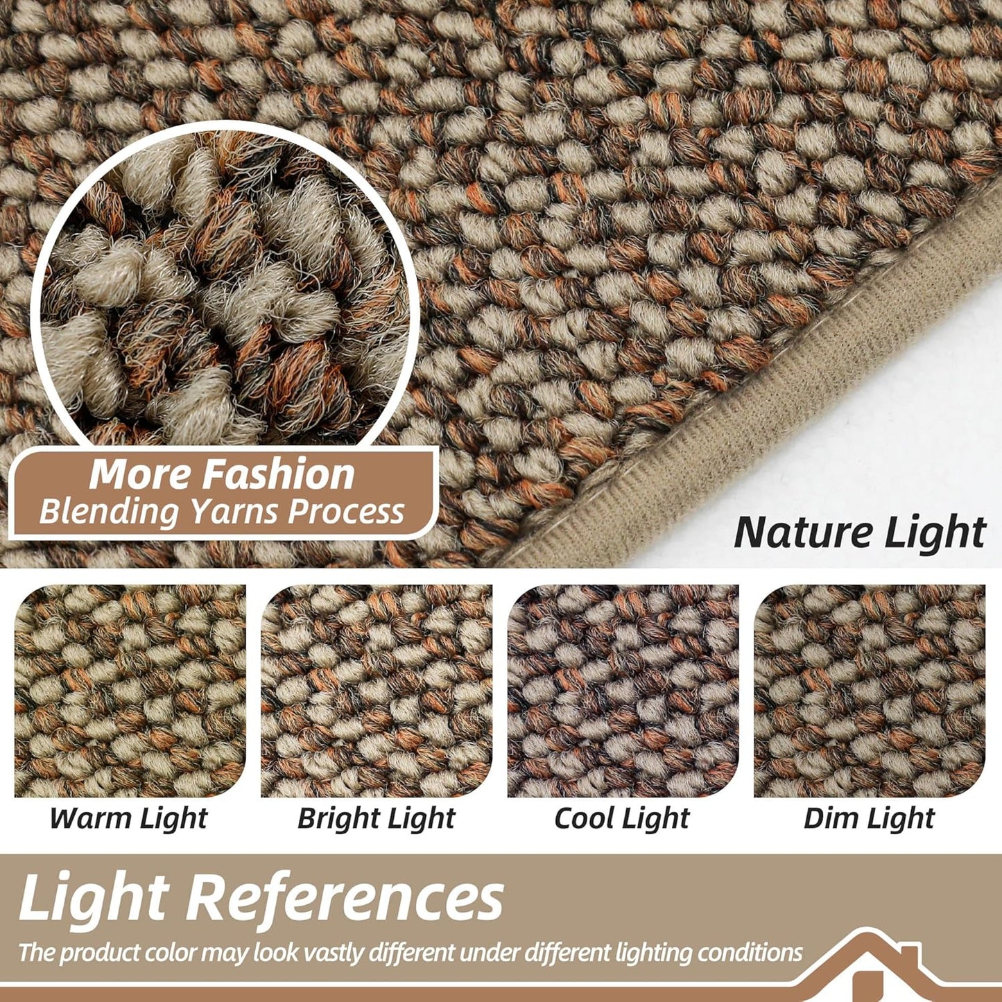 BEQHAUSE Kitchen Runner Rugs 24"x72", Non-Slip Kitchen Mats for Floor, Super Absorbent and Stain Resistant Kitchen Rug, Machine Washable Rugs for Kitchen, Hallway, Laundry & Sink, Taupe